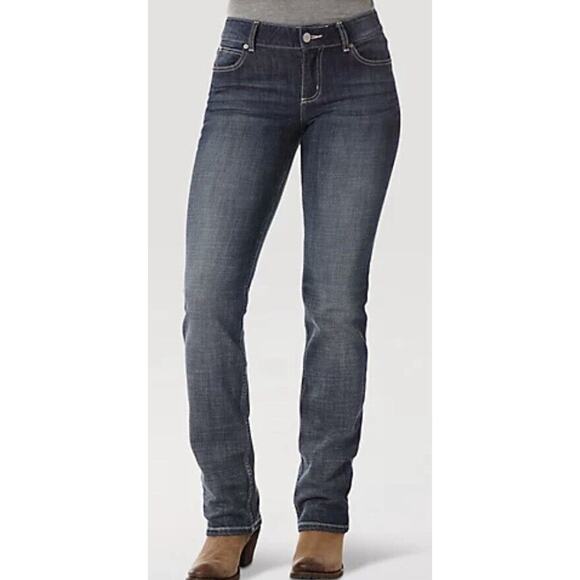 WRANGLER WOMENS STRAIGHT LEG JEANS 19/34 NEW - Picture 1 of 7